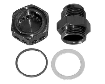 compare product Moroso Positive Seal Fitting -12An - Black Anodized Aluminum - Single