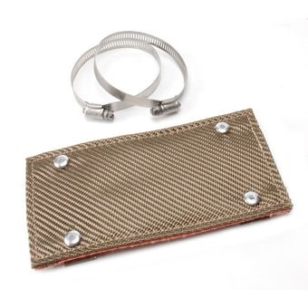 compare product DEI Pipe Shield w/Stainless Steel Clamps - 4in x 8in - Titanium