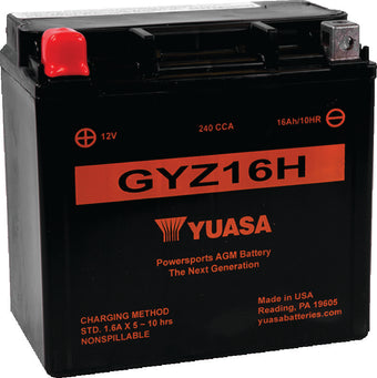compare product Yuasa GYZ16H High Performance Maintenance Free AGM 12-Volt Battery