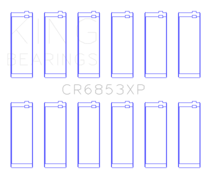 King Engine Bearings BMW S50B32 (Size .026) Connecting Rod Bearings (Set of 6) - My Store