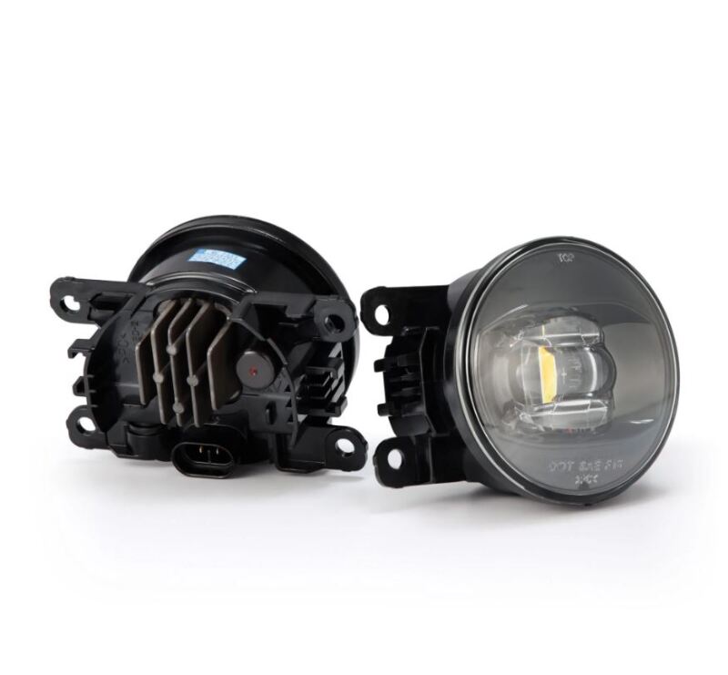 AlphaRex Universal Acura/Ford/Honda/Subaru/Nissan DoubleTap Dual Color LED Proj Fog Lights - Wt/Ambr - My Store