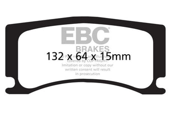 compare product EBC 08-09 Jaguar XKR 4.2L Supercharged (Portfolio) Bluestuff Rear Brake Pads
