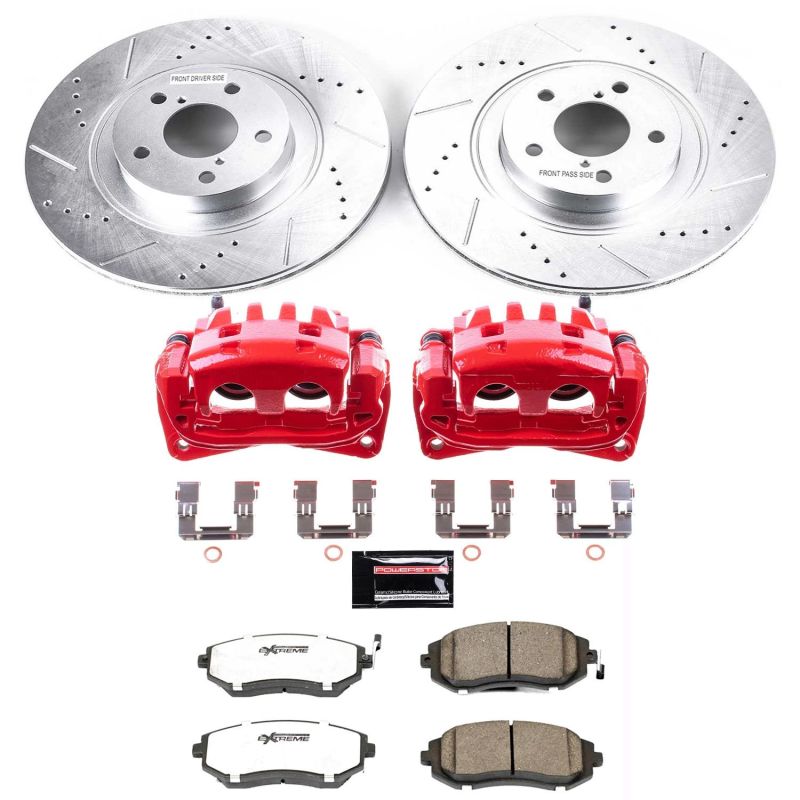 Power Stop 04 - 06 Subaru Baja Front Z26 Street Warrior Brake Kit w/Calipers - My Store