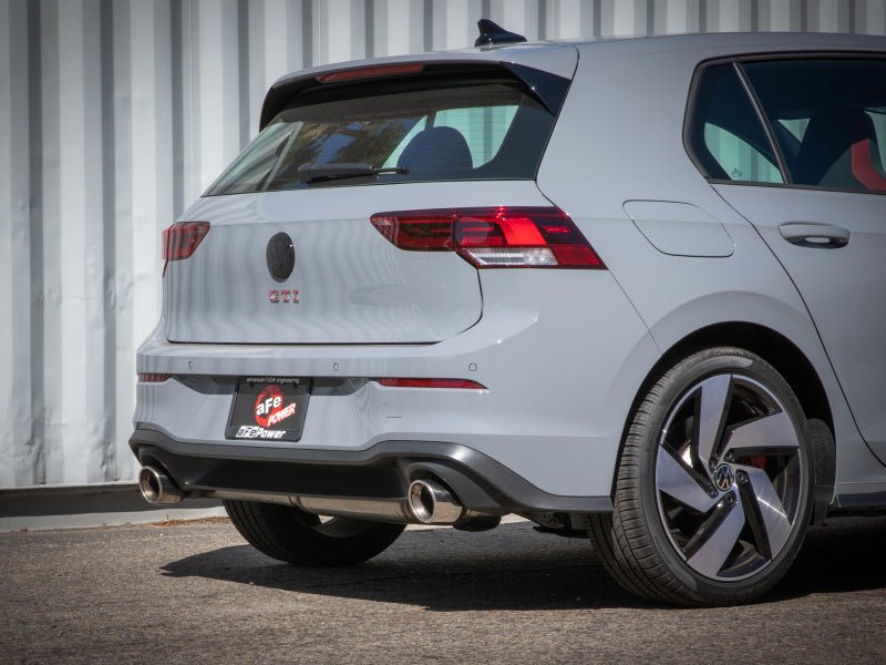 aFe Gemini XV 3in to 2 1/2in 304 SS Cat - Back Exhaust 22 - 23 Volkswagen GTI (MK8) 2.0L w/Polished Tips - My Store