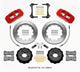 Wilwood AERO6 Front Hat Kit 14.00 Red 15 - 23 Mustang w/Lines - My Store