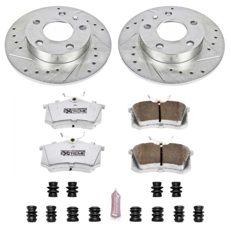 Power Stop 02 - 06 Audi A4 Rear Z26 Street Warrior Brake Kit - My Store