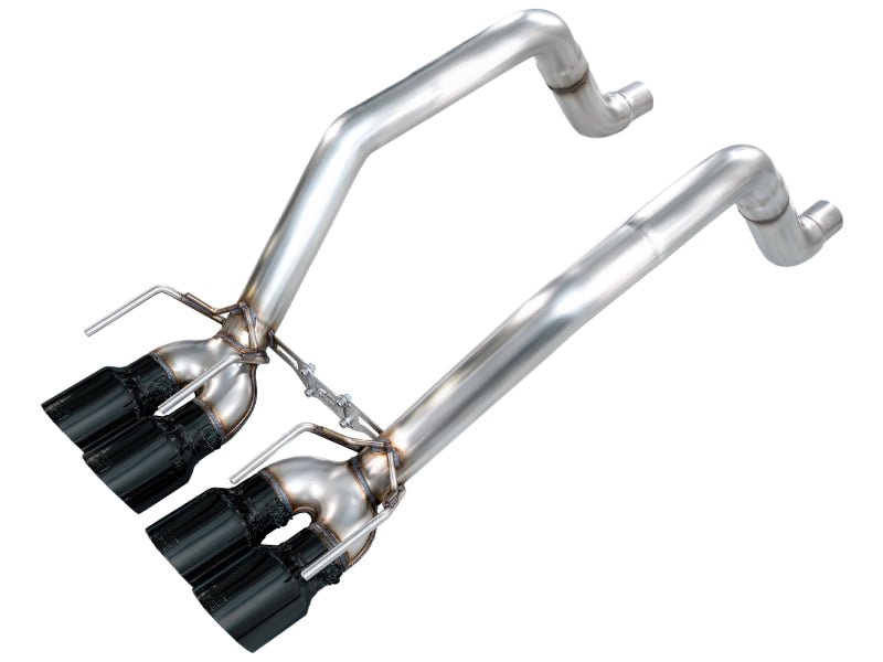 AWE Tuning 05 - 07 C6 Chevrolet Corvette 6.0L Track Edition Axle - Back Exhaust w/ Diamond Black Tips - My Store