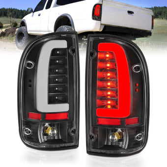 compare product ANZO 95-00 Toyota Tacoma LED Taillights Black Housing Clear Lens (Pair)