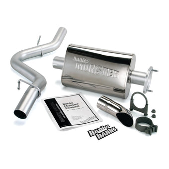 compare product Banks Power 91-95 Jeep 4.0L Wrangler Monster Exhaust System - SS Single Exhaust w/ Chrome Tip