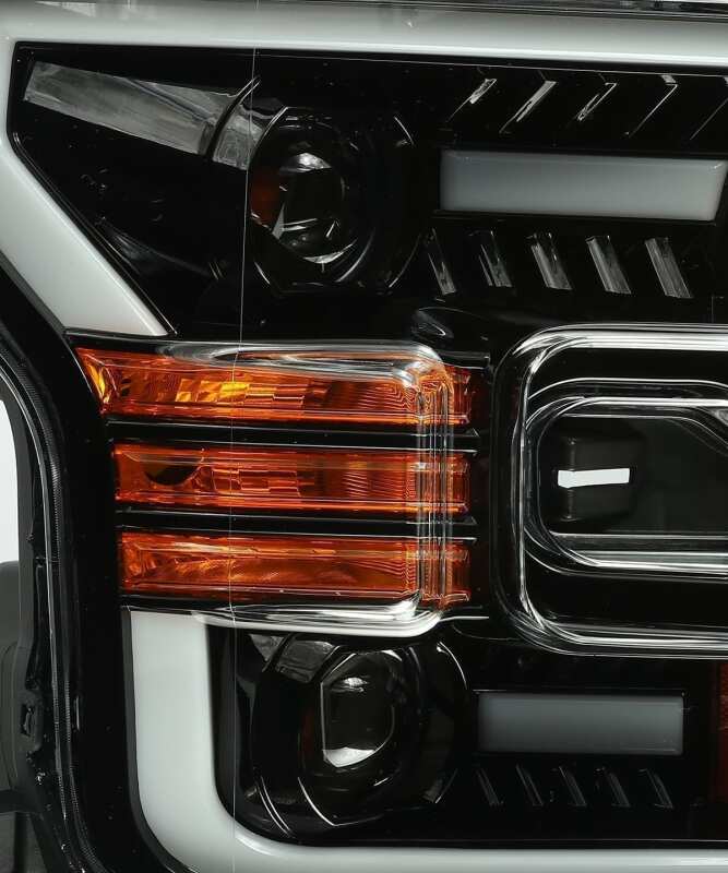 AlphaRex 15 - 17 Ford F - 150 PRO - Series Proj Headlights Plank Style Gloss Blk w/Activ Light/Seq Signal - My Store