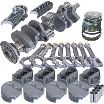 compare product Eagle Chevy Pro Street 383 Rotating Assembly 4140 Crankshaft w/ 4340 I Beam Rods & Flat Top Pistons