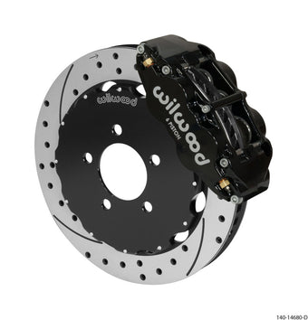 compare product Wilwood Narrow Superlite 6R Front Big Brake Kit 12.88in Drilled Black 05-11 Ford Crown Victoria