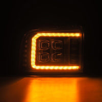 AlphaRex 05 - 07 Ford F250/350/450/550 Super Duty NOVA LED Proj HL Blk w/Actv Light & Seq Sig + SB DRL - My Store