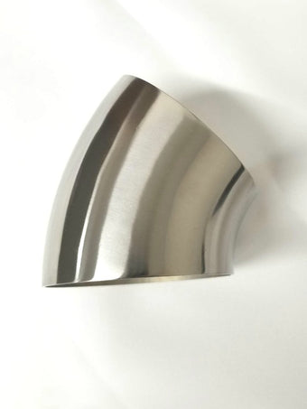 compare product Ticon Industries 3.0in Diameter 45 Degree 1D/3in CLR 1.2mm /.047in Wall Thickness Titanium Elbow