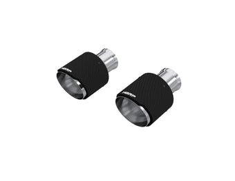 compare product MBRP 15-23 Dodge Charger 5.7L/6.2L/6.4L T304 3in ID / 5in OD Out / 8in Length Angle Cut Carbon Tip