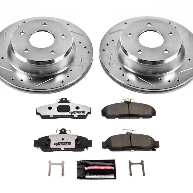 Power Stop 84 - 87 Chevrolet Corvette Front Z26 Street Warrior Brake Kit - My Store