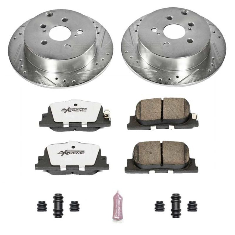 Power Stop 03 - 06 Pontiac Vibe Rear Z26 Street Warrior Brake Kit - My Store