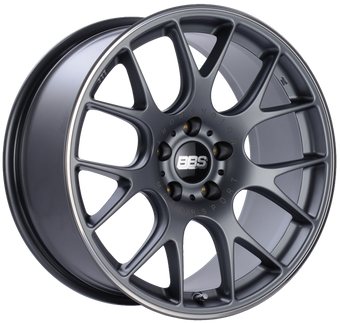 compare product BBS CH-R 19x9.5 5x120 ET35 Satin Titanium Polished Rim Protector Wheel -82mm PFS/Clip Required