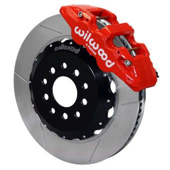 compare product Wilwood 63-87 Chevy C10/C15 AERO6 Front Brake Kit Red Caliper 14.25in GT Slotted Rotor