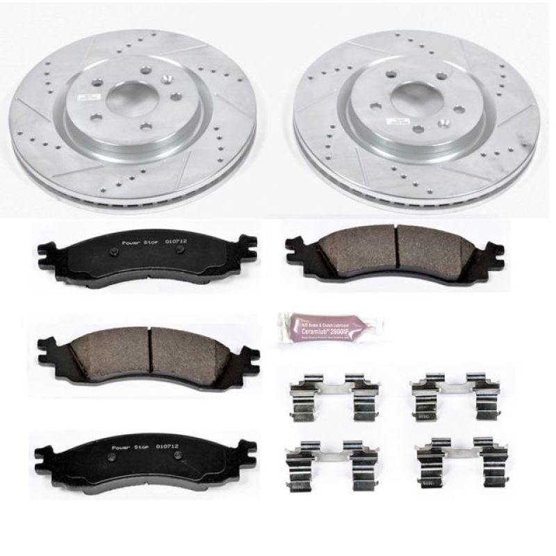 Power Stop 11 - 12 Ford Taurus Front Z23 Evolution Sport Brake Kit - My Store