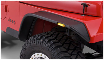 compare product Bushwacker 87-95 Jeep Wrangler Flat Style Flares 2pc Excludes Renegade - Black