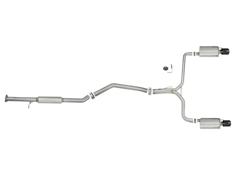 aFe Takeda Exhaust 304SS Dual Cat - Back w/ Black Tips 13 - 17 Honda Accord LX/EX/EX - L Sedan L4 2.4L - My Store