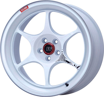 compare product Enkei PF06 18x9.5 5x114.3 27mm Offset 75mm Bore White Machined Wheel