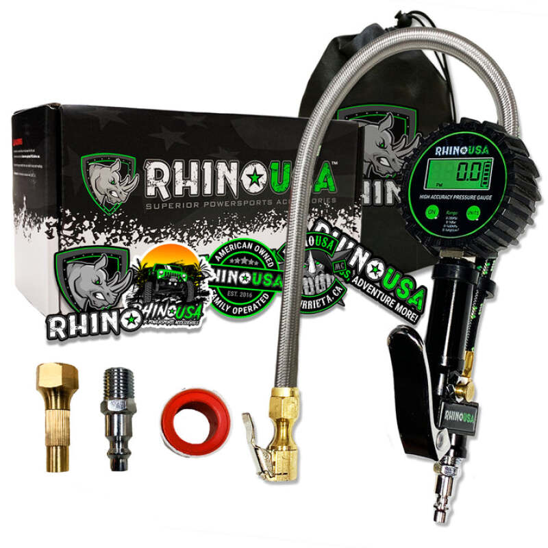 Rhino USA 200 Psi Digital Tire Inflator Gauge - My Store