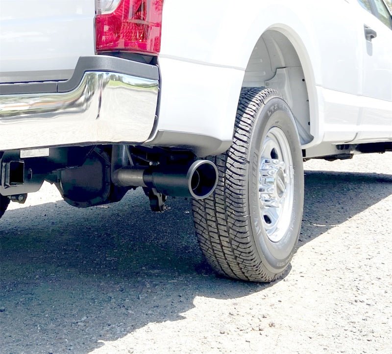 Gibson 20 - 21 Ford F250/F350 7.3L 3in Cat - Back Single Exhaust System Stainless - Black Elite - My Store