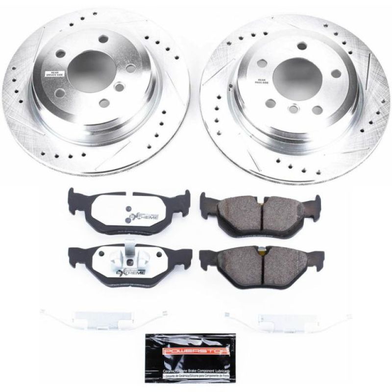 Power Stop 2006 BMW 325xi Rear Z26 Street Warrior Brake Kit - My Store