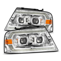 AlphaRex 06 - 08 Lincoln Mark LT LUXX - Series LED Projector headlights Black w/ Sequential Signal - My Store