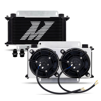 compare product Mishimoto Universal Oil Cooler Kit - 19 Row Cooler and 2x5in Fans