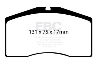 compare product EBC 92-95 Porsche 928 5.4 Greenstuff Front Brake Pads