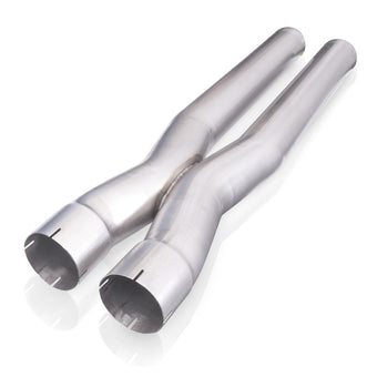 compare product Stainless Works 3in X-Pipe (Parallel) w/ 4.125in Center-to-Center - 3in ID Expanded Inlets