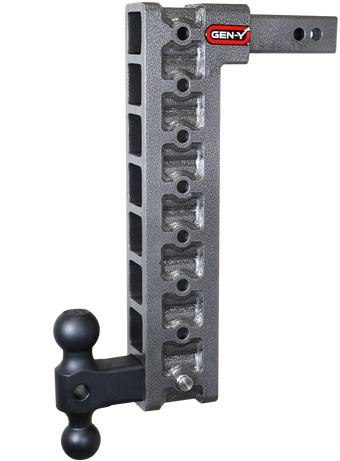 compare product Gen-Y Mega Duty 2in Shank 17.5in Drop 10K Hitch w/GH-031 Dual-Ball w/GH-0100 Stabilizer Kit