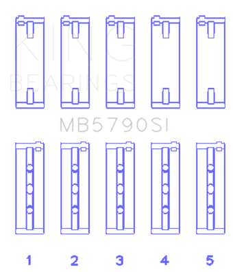 compare product King Engine Bearings Porsche M 48 / M 48.50 (Size STD) Main Bearing Set