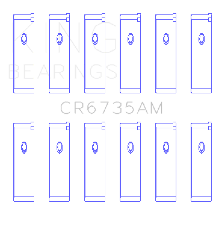 King Engine Bearings Mitsubishi 6G74 3000GT/Dodge Stealth (Size 0.5) Performance Rod Bearing Set - My Store