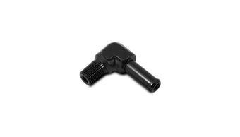 compare product Vibrant 1/2 NPT to 5/8in Barb Straight Fitting 90 Deg Adapter - Aluminum