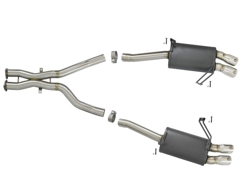 aFe MACH Force - Xp 2 - 1/2in 304 SS Cat - Back Exhaust w/Polished Tips 05 - 08 BMW Z4 M Coupe (E86) L6 3.2L - My Store