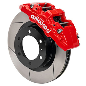 compare product Wilwood 15-21 Toyota Tacoma Aero6-DM Front Brake Kit 13.31 Rotor - Red w/Lines