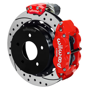 compare product Wilwood 88-98 GM C1500 Superlite Rear Elec. Parking Brake Kit 14in SRP Rotor 3.25in Offset - Red