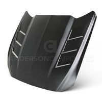 Anderson Composites 15 - 16 Ford Mustang (Excl. GT350/GT350R) Fiberglass Heat Extractor Hood - My Store