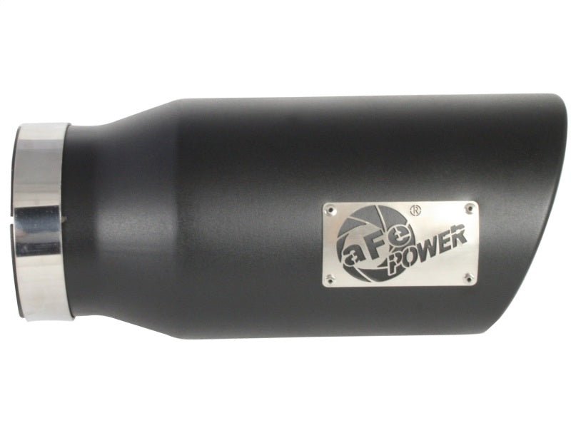 aFe MACH Force - XP 409 SS Right Side Single Wall Exhaust Tip 5in Inlet x 7in Outlet x 15in L - My Store