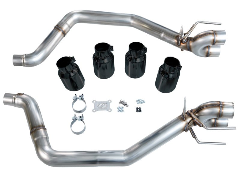 AWE Tuning 05 - 07 C6 Chevrolet Corvette 6.0L Track Edition Axle - Back Exhaust w/ Diamond Black Tips - My Store