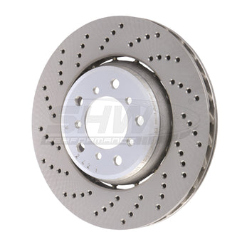 compare product SHW 01-06 BMW M3 3.2L Left Front Drilled Lightweight Brake Rotor (European Model) (34112282801)