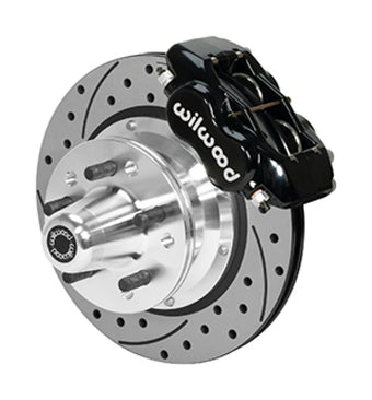 compare product Wilwood Forged Dynalite Pro Series Front Brake Kit Black Caliper 11.00in SRP Drilled & Slotted Rotor