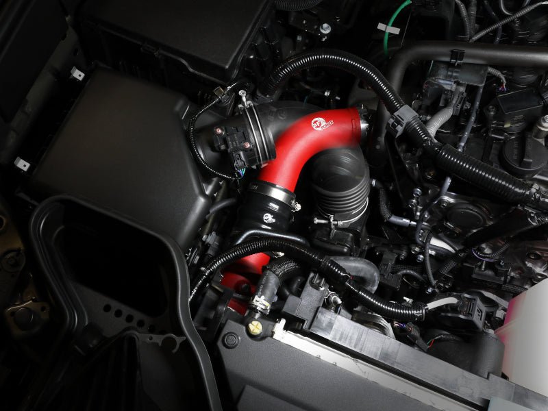 aFe 2024+ Toyota Tacoma BladeRunner 2.5in & 3in Aluminum Hot & Cold Charge Pipe Kit - Red - My Store