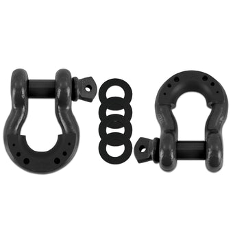 compare product Borne Off-Road 3/4 Steel D-Ring Shackle Set 2 Pieces - Gun Metal