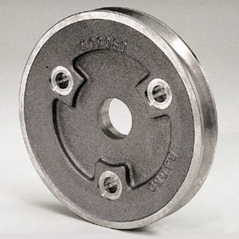 compare product Moroso Chevrolet Small Block (w/Short Pump) Crankshaft Pulley - Single Groove - Cast Aluminum