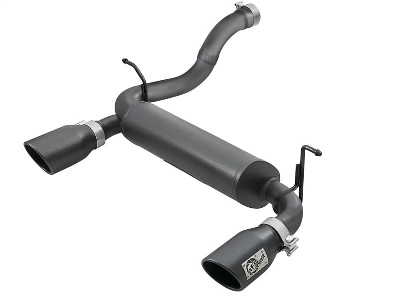 aFe Rebel Series 2.5in 409 SS Axle - Back Exhaust w/ Black Tips 2018+ Jeep Wrangler (JL) V6 3.6L - My Store